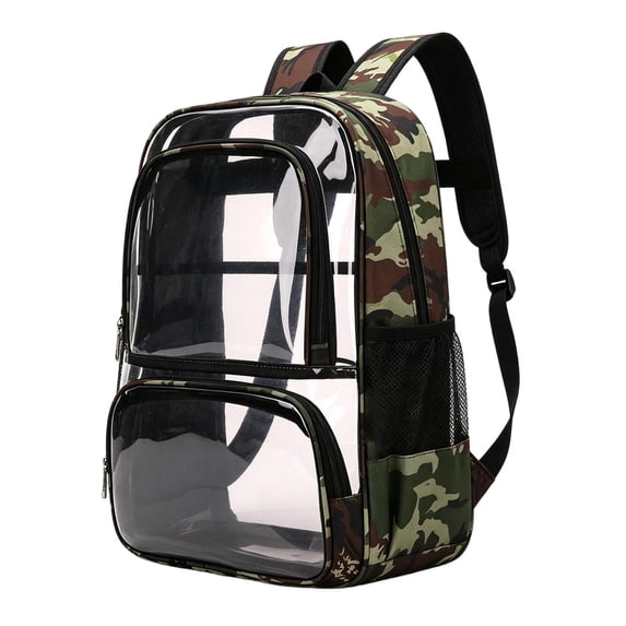 Weebloom Large School Clear Backpack For Kids Boys Girls With Multiple Pockets And Large Capacity Transparent Schoolbag Bookbag Middle High School College