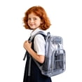 thumbnail image 1 of Weebloom Large School Clear Backpack For Kids Boys Girls Waterproof Lightweight Transparent Design Visibility For School Daily Use Bookbag Middle High School College Grey, 1 of 6