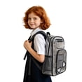 thumbnail image 1 of Weebloom Large School Clear Backpack For Kids Boys Girls Waterproof Transparent Backpack Front Pocket Daypack For Travel Bookbag Middle High School College Black, 1 of 7