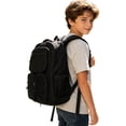 thumbnail image 1 of Weebloom Mesh School Backpack For Kids Boys Girls Breathable Large Capacity Versatile Travel Gym Large Bookbag Elementary Middle School Black, 1 of 4