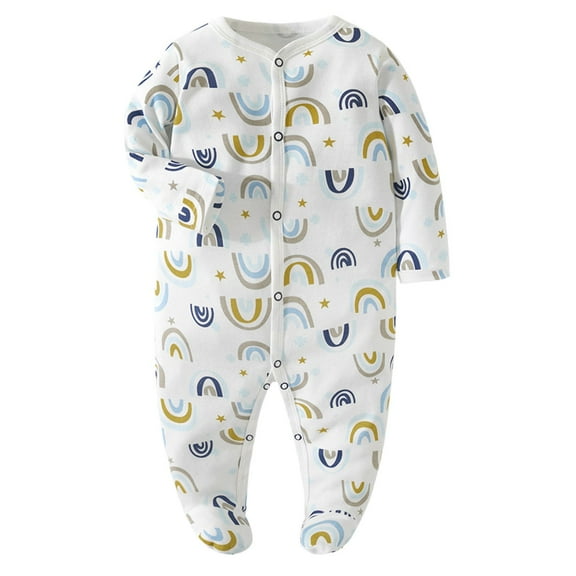 Weebloom Outfits Baby Boy,Clothing Bag Long Sleeved Spring Summer Bag Feet Crawling Clothes Children Cartoon Clothes Pyjamas Baby Rompers Boy,9-12 Months