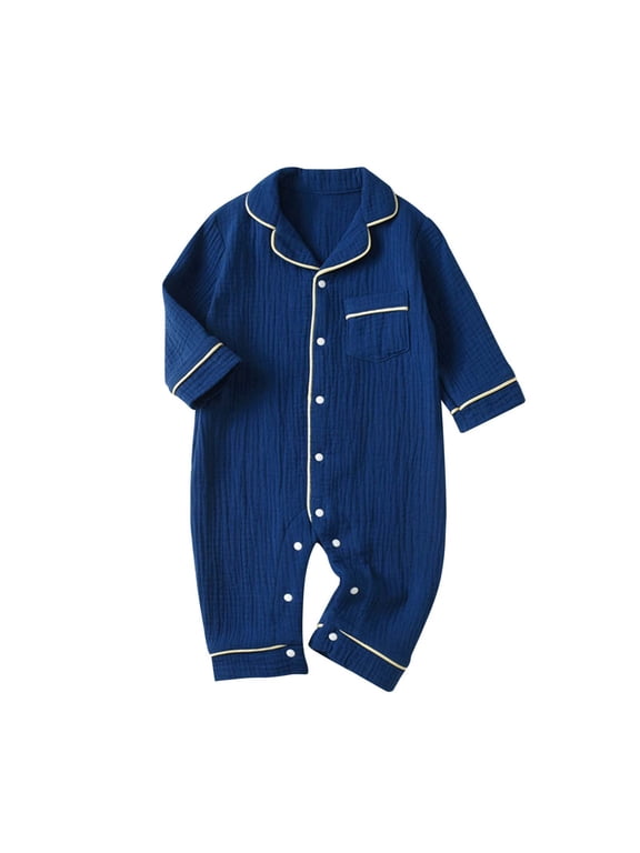 Onesies Baby Boy,Infant Button Up Footie Jumpsuit Clothes Pj'S Baby Boy Romper,0-3 Months