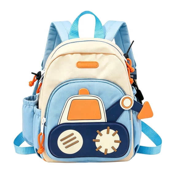 Weebloom School Backpack For Kids Boys Girls Lightweight Cartoon Cute Preschool Lightweight Design Bookbag Elementary Middle School White