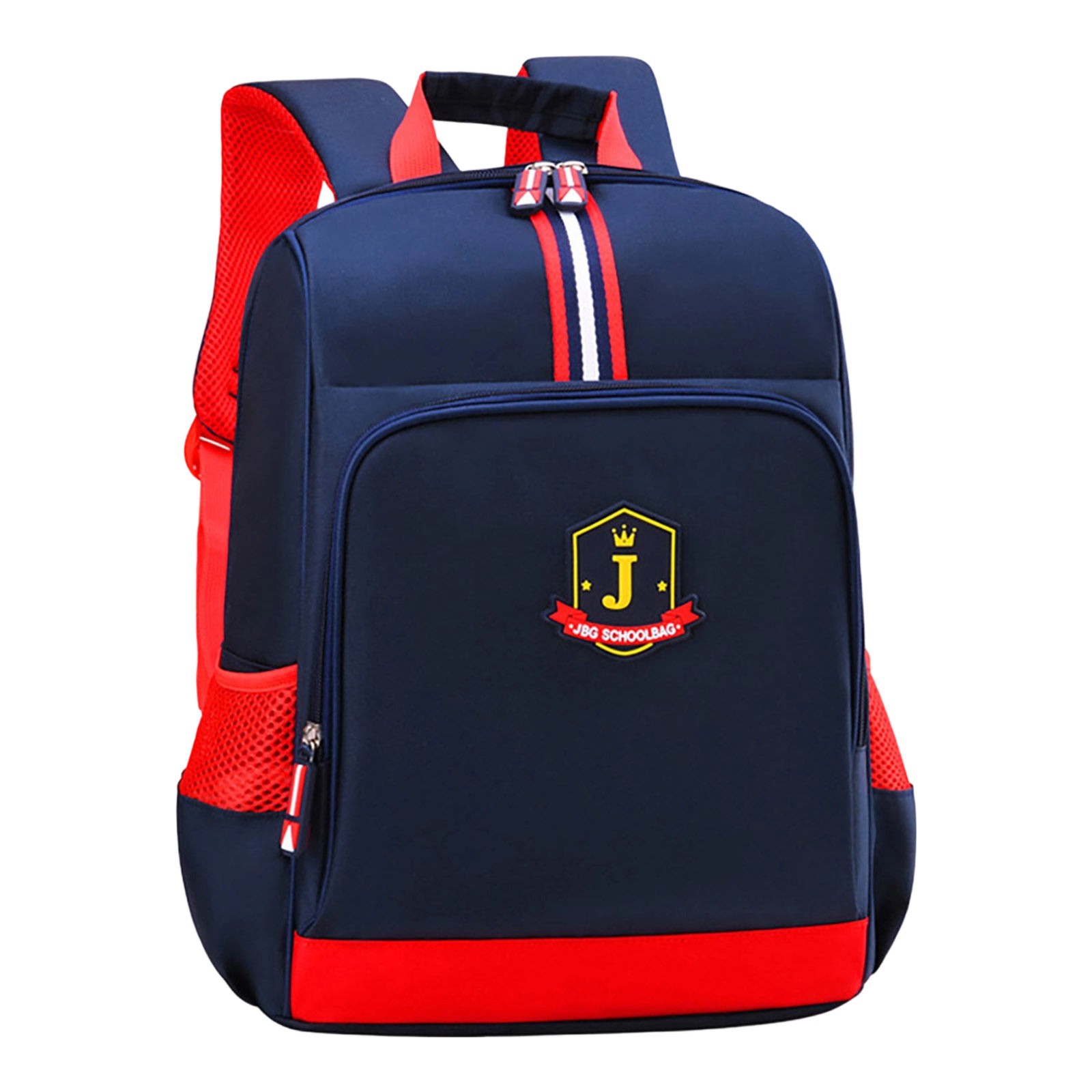 Mochila escolar para niños y niñas, ligera, casual, para primaria y secundaria, azul marino