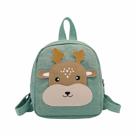 Weebloom School Backpack For Kids Boys Girls Adorable Backpack For Preschool Cute Animal Cartoon Design Lightweight Travel For Toddlers Bookbag Preschool Kindergarten Green
