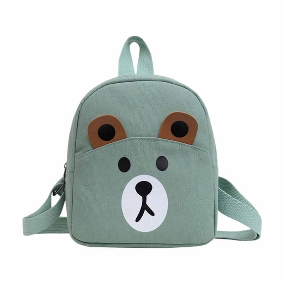 Weebloom School Backpack For Kids Boys Girls Adorable Backpack For Preschool Cute Animal Cartoon Design Lightweight Travel For Toddlers Bookbag Preschool Kindergarten Green