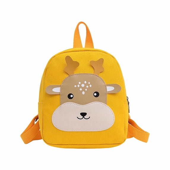 Weebloom School Backpack For Kids Boys Girls Adorable Backpack For Preschool Cute Animal Cartoon Design Lightweight Travel For Toddlers Bookbag Preschool Kindergarten Yellow
