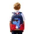 thumbnail image 1 of Weebloom School Backpack For Kids Boys Girls Dinosaur Toddlers Preschoolers Cute Cartoon Animal Lightweight Travel Daypack Bookbag Preschool Elementary Red, 1 of 9