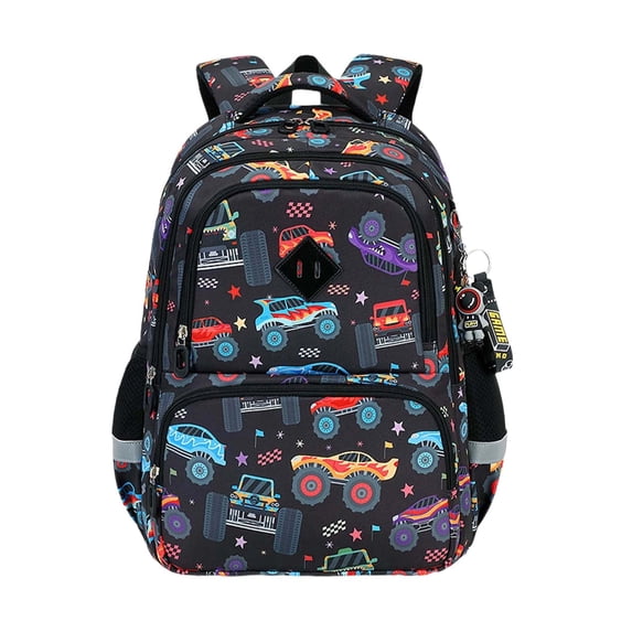 Weebloom Strawberry School Backpack For Kids Boys Girls Waterproof Large Bookbag Elementary Middle School Black