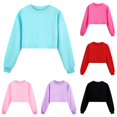 thumbnail image 1 of Weebloom Sweatshirts For Little Girls Kids Boys Child Long Sleeve Solid Sport Sweatshirt Pullover Tops Blue 7-8 Years, 1 of 5