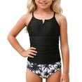 thumbnail image 1 of Weebloom Swimsuit For Girls Two Piece Kids Upf 50 Sun Rash Guard Swim Shorts Bathing Suits Girl Swimwear For Beach Pool 4-5 Years, 1 of 7