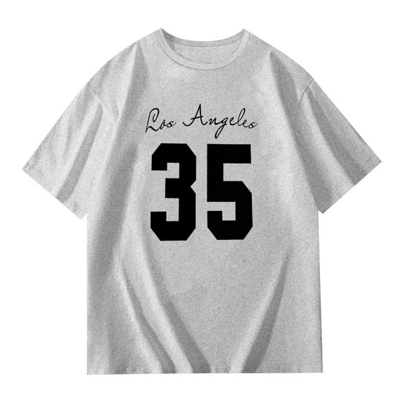 Weebloom Teen Girl Shirts Girls Casual Short Sleeve T Shirt Round Neck Letter Printed Top Everyday Wear School Stretch Tops 3-13 Years Tshirts 10-11 Years