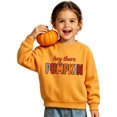 thumbnail image 1 of Weebloom Thanksgiving Crew Neck Sweatshirts Kids Pumpkin Pullover Fall Winter Tops Boy Girl Holiday Sweatshirts Yellow, 1 of 4