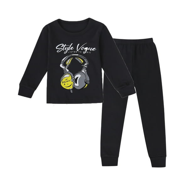 Weebloom Toddler Baby Girl Loungewear,Boys Cottonblend Sets Short Sleeve Top With Long Fit 2 Piece Skin-Friendly Pajamas,3-4 Years