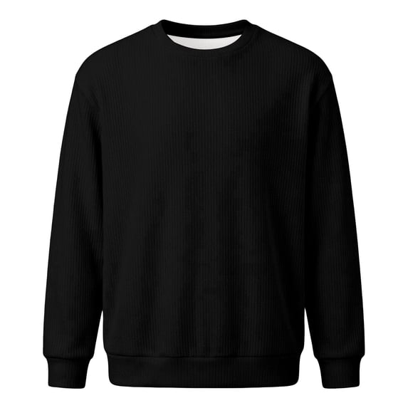 Weebloom Toddler Boys Crewneck Sweatshirt Fall Winter Pullover Tops Sweatshirts Black