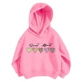 thumbnail image 1 of Weebloom Toddler Girl Hoodies Leopard Heart Graphic Oversized Autumn Winter Pullover Tops Hooded Sweatshirts Pink, 1 of 4