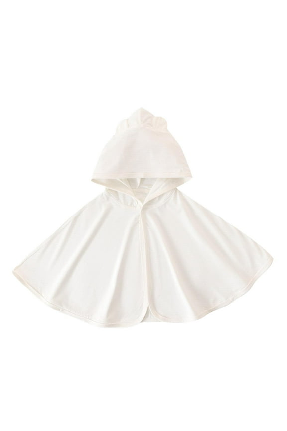 Toddler Girl Outfits Boys Sun Protective Cape Full Zip Upf 50+ Clothing Outdoors Breathable Robe Girls Romper White Xl