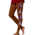thumbnail image 1 of Weebloom Women Christmas Leggings Xmas Glass Printed High Waisted Lift Exercise Yoga Pants Coffee S, 1 of 5