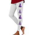 thumbnail image 1 of Weebloom Women Christmas Leggings Xmas Glass Printed High Waisted Lift Exercise Yoga Pants White S, 1 of 5
