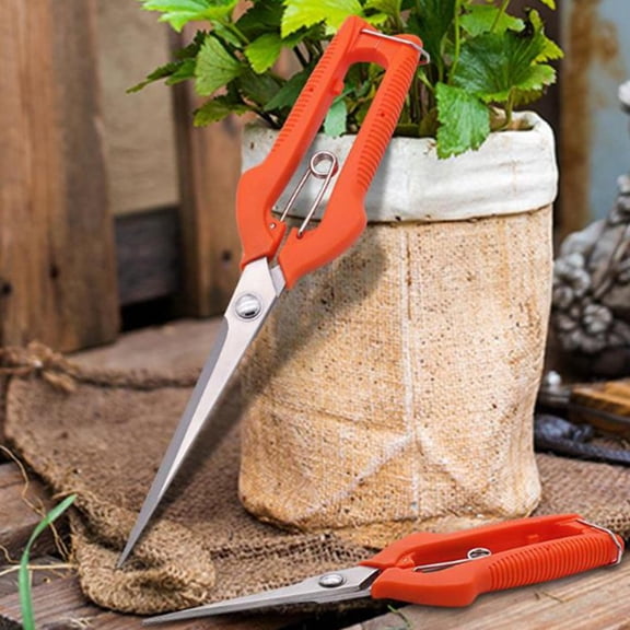 Weed Accessories,Stainless Steel Garden Pruning Scissor Gardening Pruner Finishing Shears Fruit Picking Garden Tool,Pruning Shears For Gardening,Shovels For Digging
