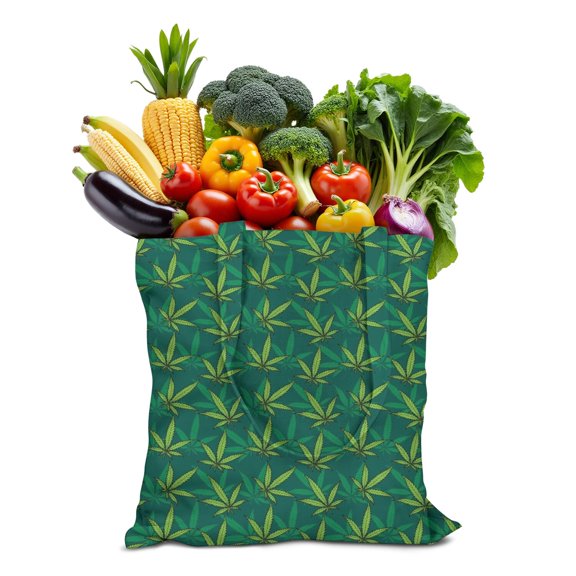 Weed Aesthetic Canvas Tote Bag - Machine Washable & Foldable for Eco-Conscious Consumers