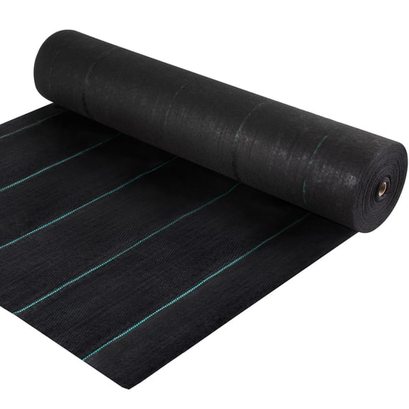 Weed Barrier, 5.8oz Landscape Fabric, 4ft x 300ft Cover Mat Heavy Duty Woven Grass Control Geotextile for Garden, Patio, Black