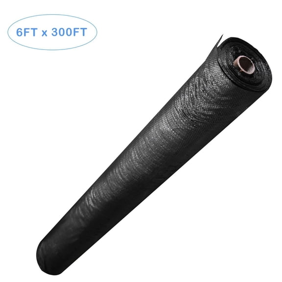 Weed Barrier, 6FT Heavy-Duty Garden Weed Landscape Fabric Durable Polypropylene Cloth for Gardening, Soil Erosion Control, and UV stabilized
