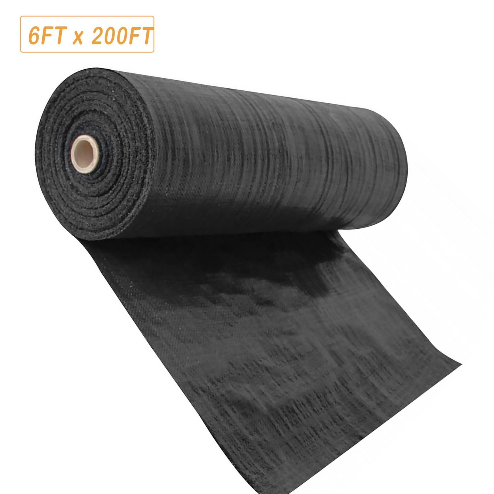 Weed Barrier, 6FT Heavy-duty Landscape Fabric Ground Cover Polyethylene Cloth Premium Weeds Control Mat Easy Setup for Flower Bed, Pavers, and Other Outdoor Projects