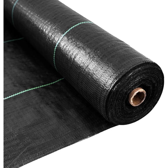 Weed Barrier Fabric Landscape Fabric | Easy Install & Rugged Plastic Ground Cover Weed Barrier with UV Protection for Gardens, Landscaping Fabric