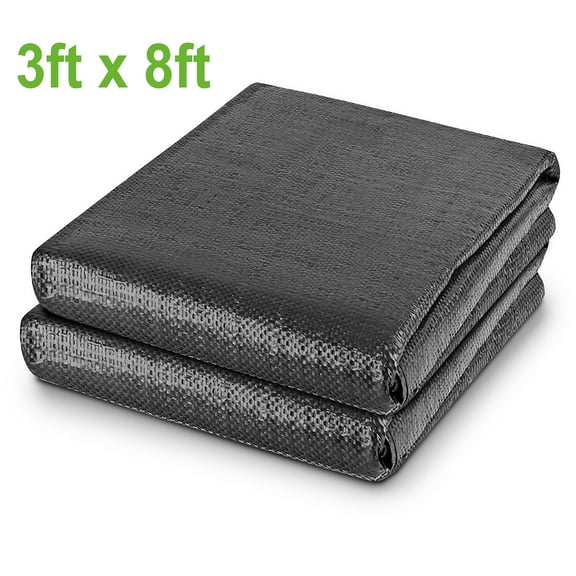 Weed Barrier Fabric Landscape Garden Fabric Weed Control Ground Cover Durable Heavy-Duty Weed Blocking Mat, 3ft x 8ft