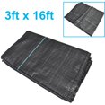 thumbnail image 1 of Weed Barrier Fabric Landscape Garden Fabric Weed Control Ground Cover Weed Blocking Mat, 3ft x 16ft, 1 of 7