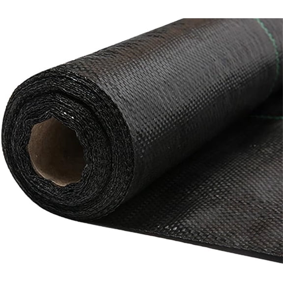 Weed Barrier Landscape Fabric 1 Roll,Woven Heavy Duty Garden Ground Cover,Supply Orchard Weeding Cloth,Weed Barrier Cloth,Garden Greenhouse Woven Gardening Cloth (Black)