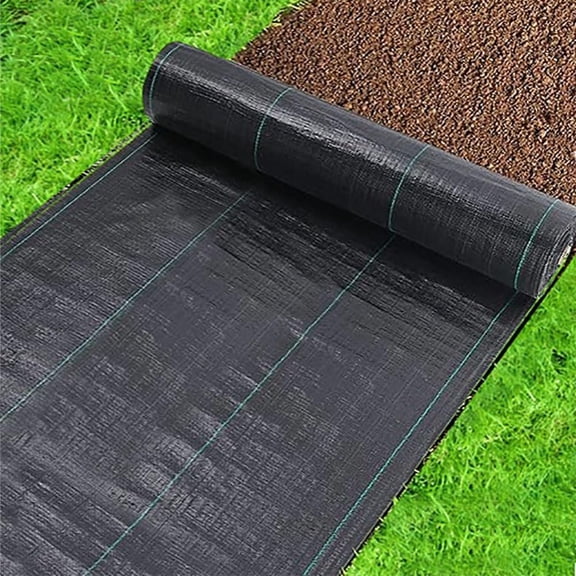Weed Barrier Landscape Fabric 3FTx100FT  Weed Block Gardening Mat Woven Weed Control Fabric for Outdoor Gardens Underlayment Construction Projects