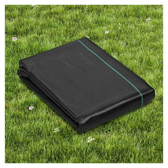 Weed Barrier Landscape Fabric 4x100FT Heavy Duty, Garden Weed Control Fabric, Woven PP Ground Cover, Driveway Fabric, Geotextile for Landscaping
