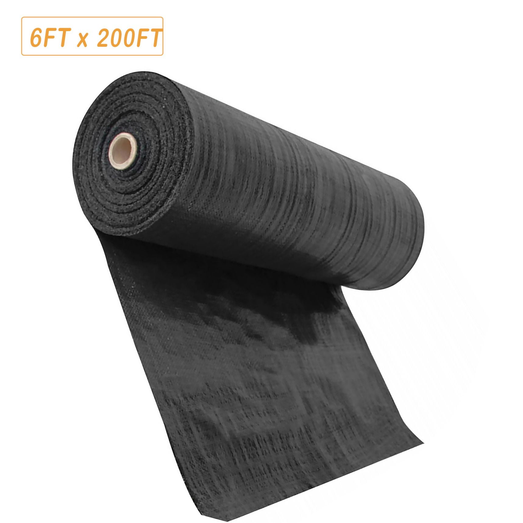Weed Cover Landscape Fabric Woven Ground Barrier 6FT Heavy-duty Weed Block Gardening Weed Matting Easy Setup & Superior Weed Control for Flower Bed, Yard, Garden
