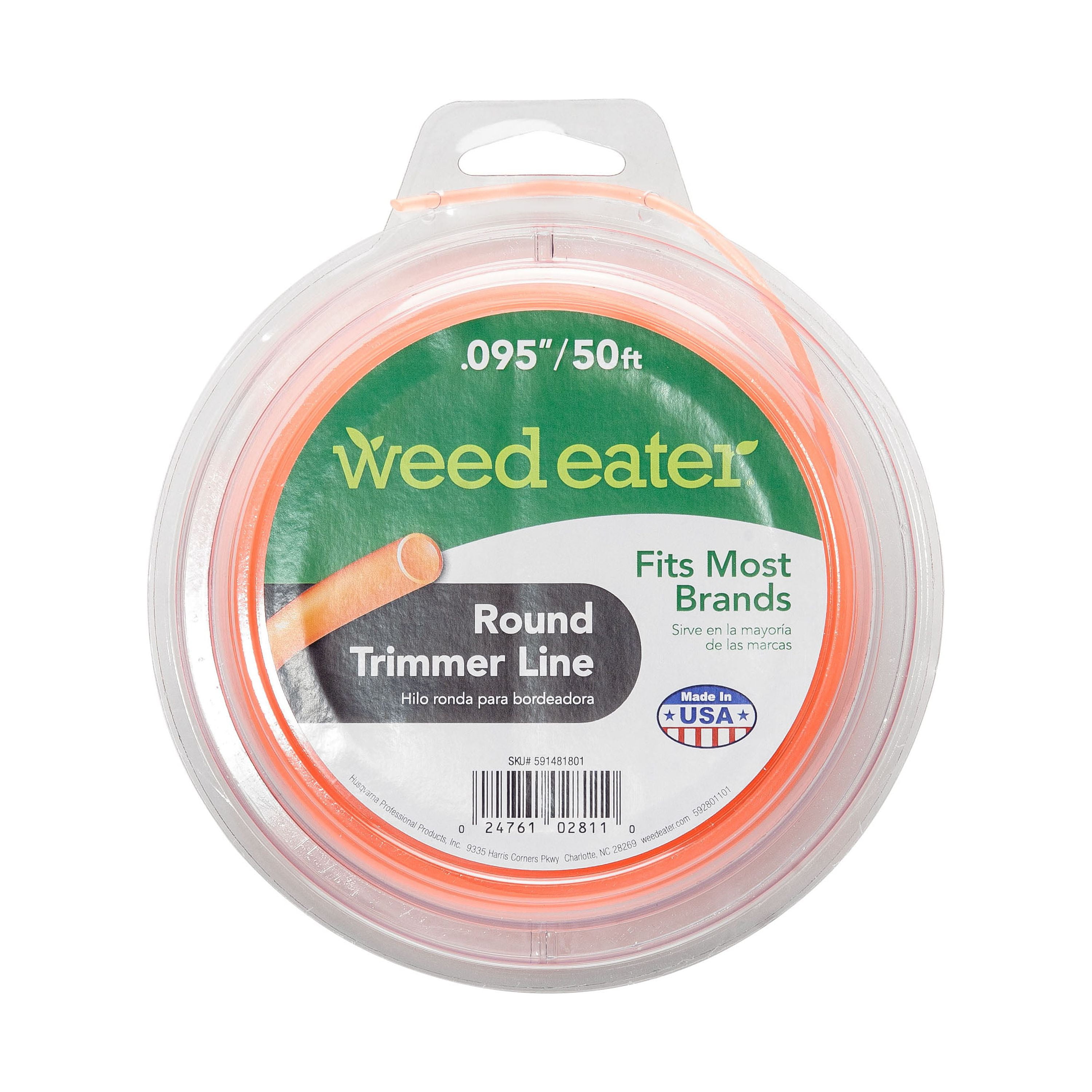 KAKO 065 Trimmer Line Round Weed Wacker String .065-Inch-by-3000-ft  Commercial Grade Round String Trimmer Line, Weed Eater String .065 Fits  Most
