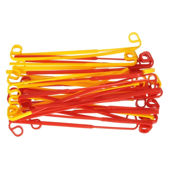 Weed Eater Blades, 30 Pack - Plastic Replacement Flexible Line Blades, Durability Thickened Blade (Yellow & Red)