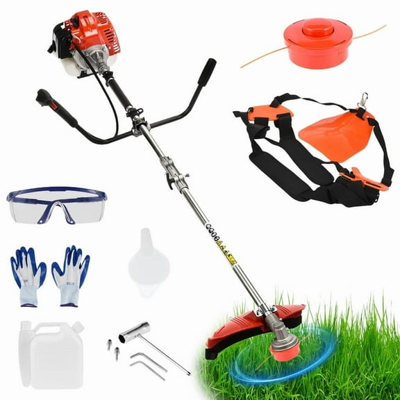 Weed Eater Gas Powe 52cc 2-Stroke Gas Crank, 2 in 1 Grass Trimmer, Multi-Functional Trimming Tool - String Trimmer, Brush Trimmer