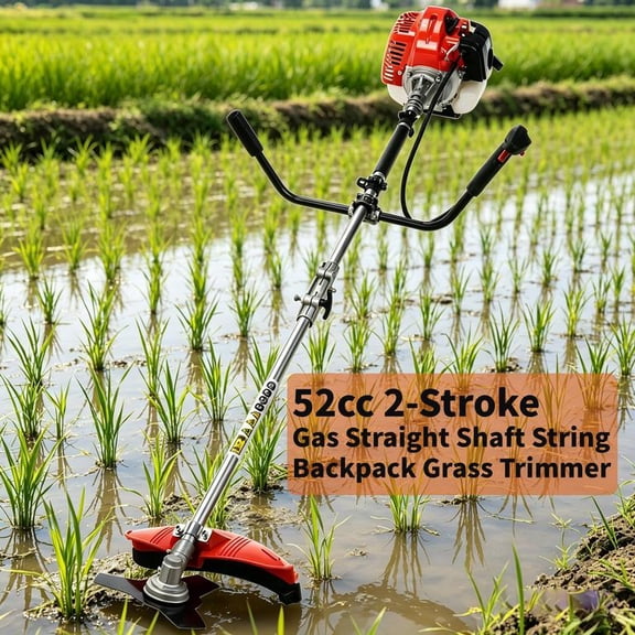 Weed Eater Gas Powered,52cc 2-Stroke Weed Wacker,2 in 1 Multi-Functional Grass Strimmer Petrol Hedge Trimmer,Gas Powered String Trimmer Brush Cutter for Garden Yard 2.2KW/8500rpm
