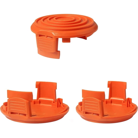 Weed Eater Replacement Spool Cap Covers Compatible with Worx WA0007 WG105 WG106 WG108 WG109 WG112 WG113 WG115 WG116 WG117 WG118 WG119 WG124 3 Pack
