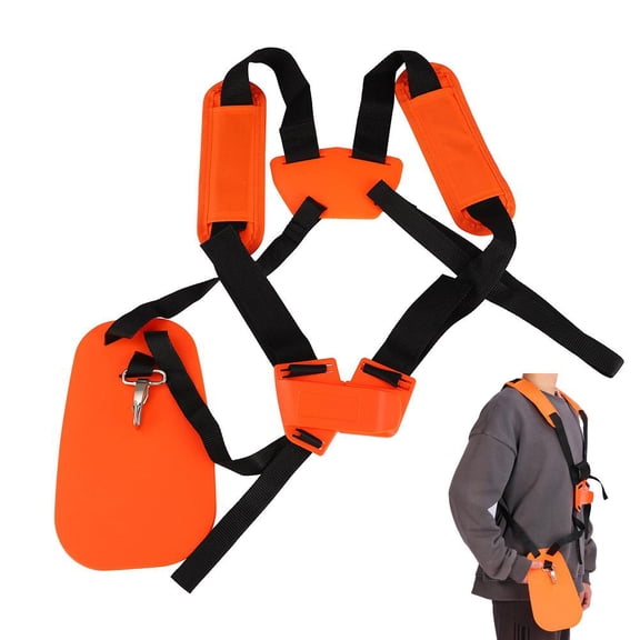 Weed Eater Strap, Padded 5-Point Trimmer Shoulder Harness for Tired Shoulders, Universal Weed Wacker Strap Harness for String Trimmer & Brush Cutter