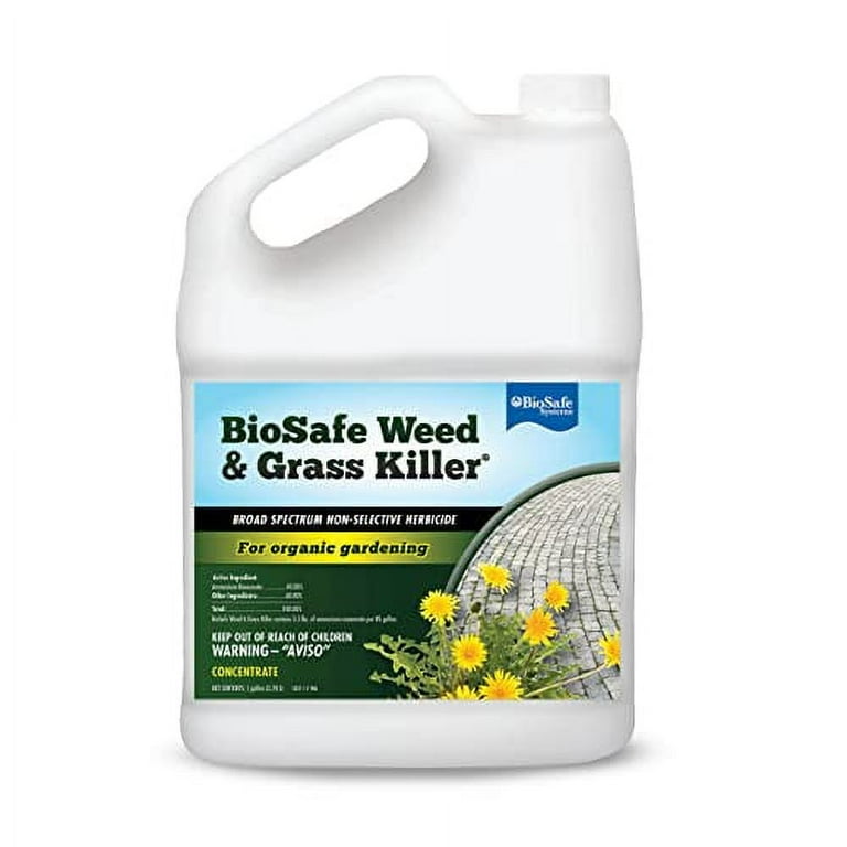 BioSafe Weed and Grass Killer, OMRI Listed Herbicide, 128 fl