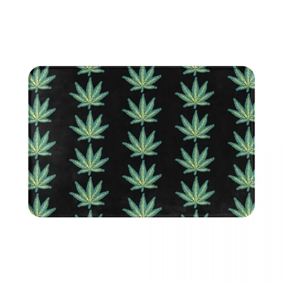 Weed Leaf Doormat Bedroom Modern Mat Entrance Door Floor Hallway Colourfull Plants Nature Anti-slip Floor Rug Door Mat Area Rugs