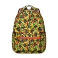 thumbnail image 1 of Weed Leaf Waterproof Bookbag - Lightweight Durable Backpack with Padded Straps & Organized Storage for Commuters & Students, 1 of 5