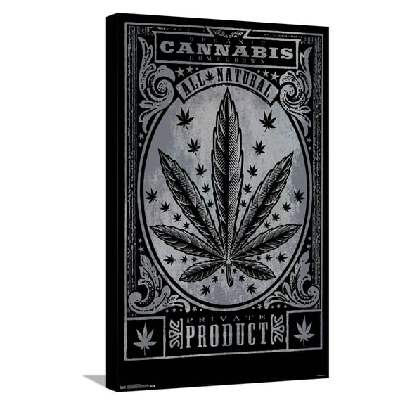 Weed - Private Product Canvas Wall Poster, 14.725" x 22.375"