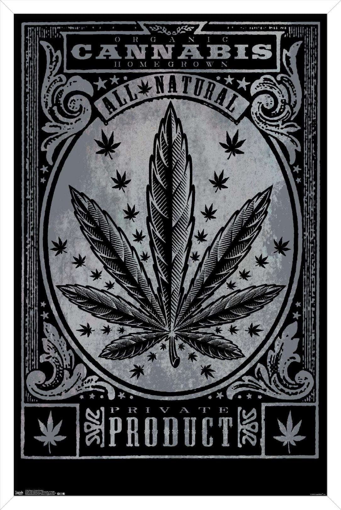 Weed - Private Product Wall Poster, 14.725" x 22.375", Framed