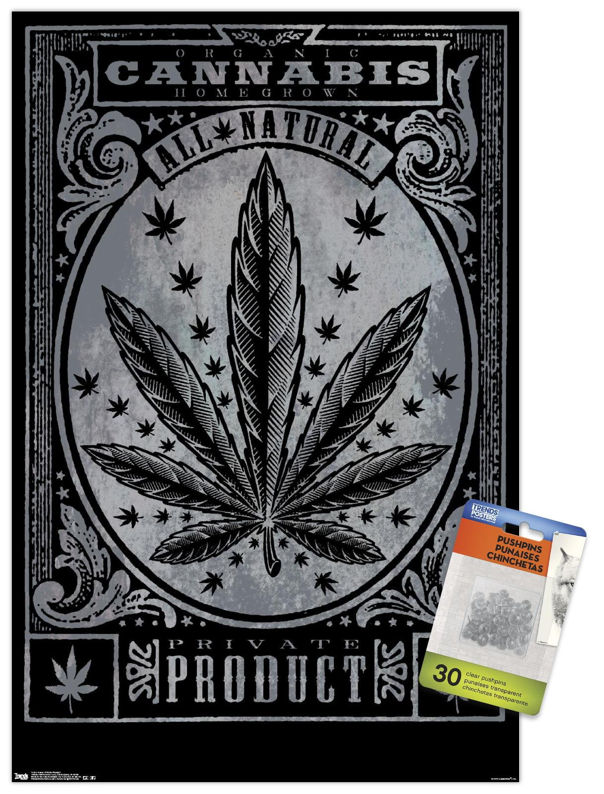 Weed - Private Product Wall Poster with Push Pins, 14.725" x 22.375"