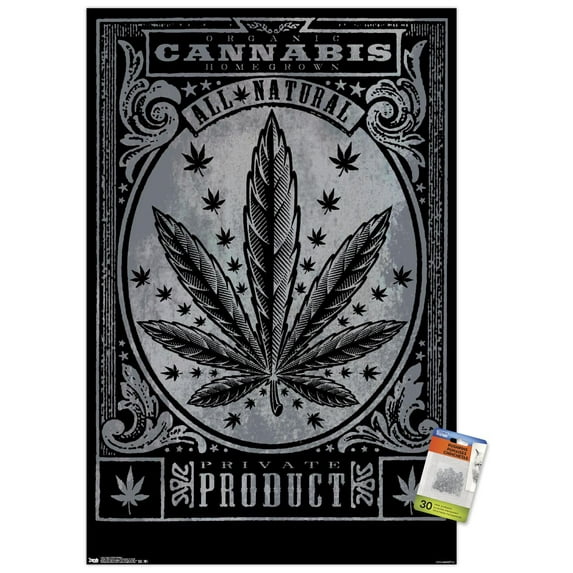 Weed - Private Product Wall Poster with Pushpins, 22.375" x 34"
