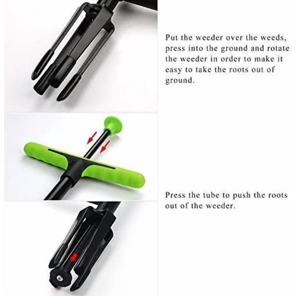 Weed Puller, 40" Stand Up Weeder Hand Tool, Long Handle Garden Weeding Tool with 4 Claws, Weed Remover for Lawn, Yard, Garden, Dandelion Picker,Weeder Tool