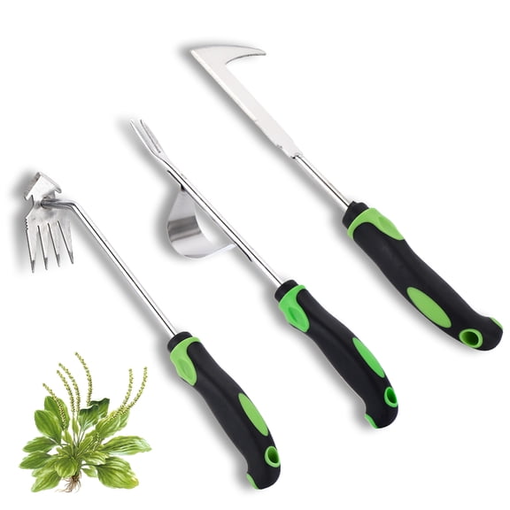 Weed Puller Tool 3pcs, 2025 New Portable Weeder Tool, Weeding Tool with Stainless Steel, Garden Tools for Plant & Weeding, Crack Weeder Tool, Weed Remover Tool for Farm & Backyard